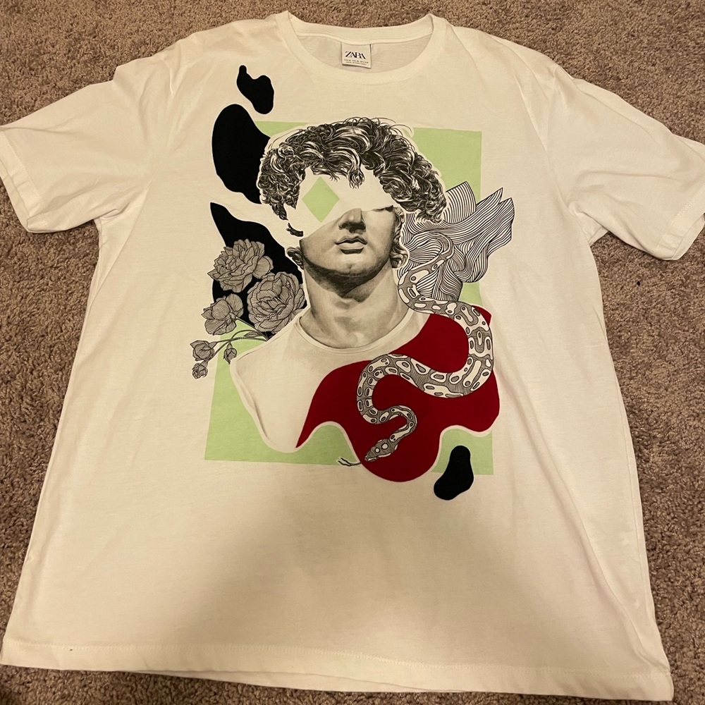Zara mens size xl graphic tshirt